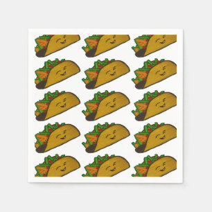 En Papier Serviette de fête Taco