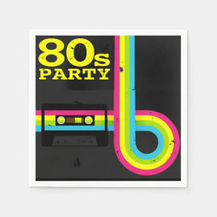 En Papier serviette de la fête des années 80