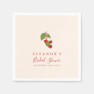 En Papier Serviette de Mariage Personnalisée Fleur de Cerisi