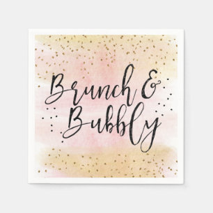 En Papier Serviette de petit déjeuner et de fête prénuptiale