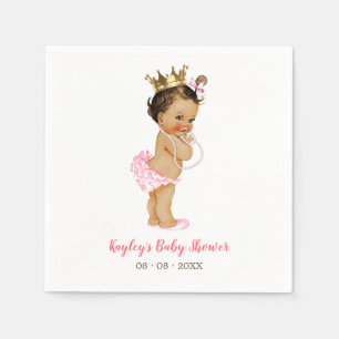 En Papier Serviette de princesse baby shower (rose de cru)