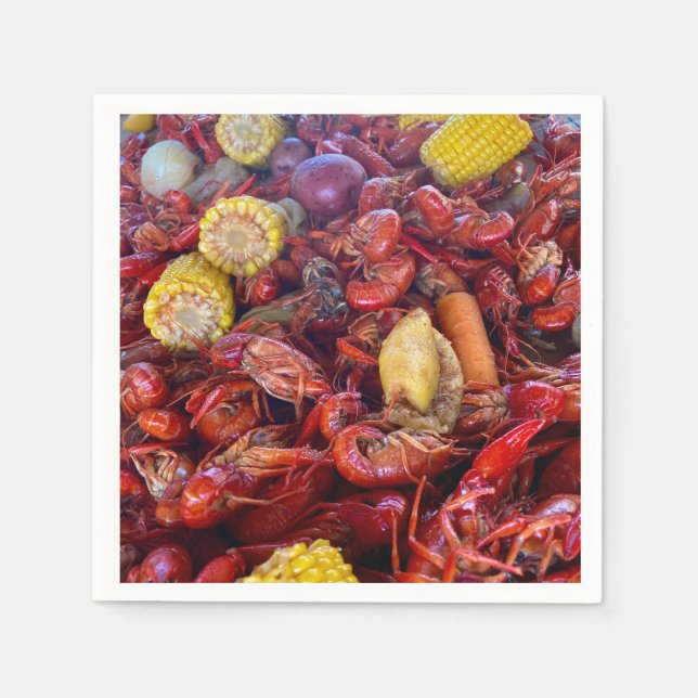 En Papier serviette de table à cocktail de langouste (Devant)