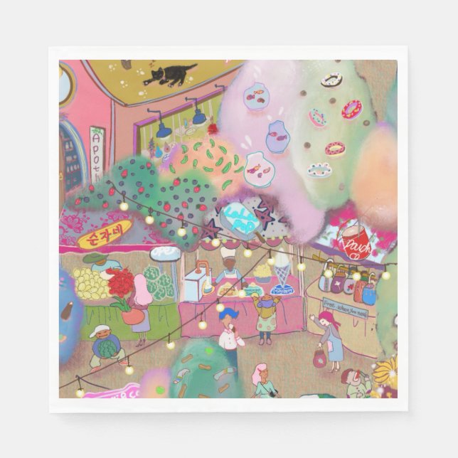 En Papier Serviette de table pour usage quotidien et événeme (Devant)