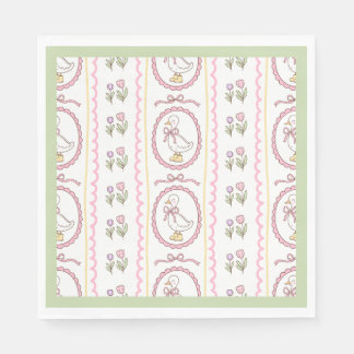 En Papier Serviette de table standard pour Baby Shower Rose