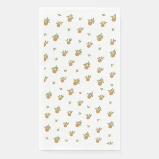 En Papier Serviette d'hôte Little Cutie Orange Napkin