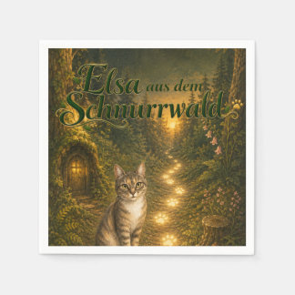 En Papier 🎉 Serviette – Elsa de la forêt de Schnurrwald 🐾✨