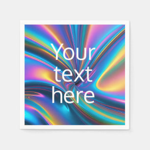 En Papier Serviette lumineuse personnalisée, modifiez le tex