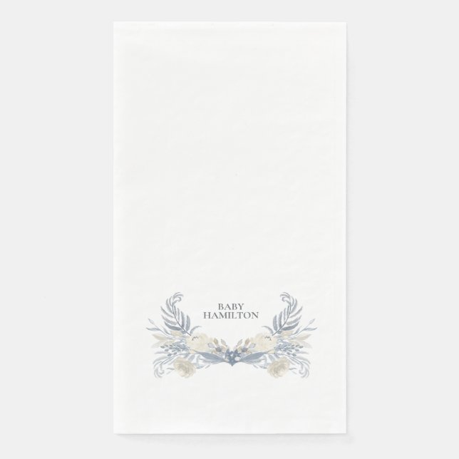 En Papier Serviette personnalisée Blu Heron (Devant)