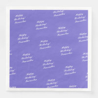 Serviette personnalisée Joyeux Anniversaire - HAMb