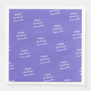 En Papier Serviette personnalisée Joyeux Anniversaire - HAMb