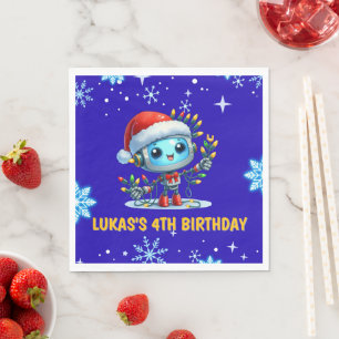En Papier Serviette personnalisée pour fête d'anniversaire d