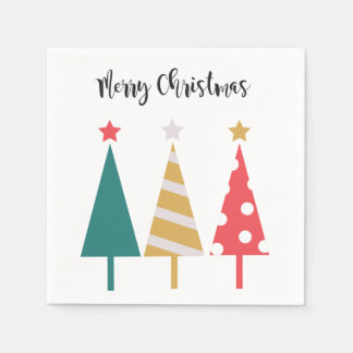 EN PAPIER SERVIETTE PINS POUR FESTIVITÉ DE NOËL