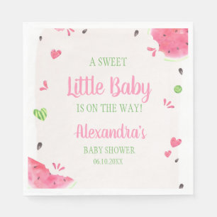En Papier Serviette pour Baby Shower Fille Pastèque