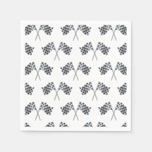 En Papier Serviette pour baby shower sur le thème du drapeau