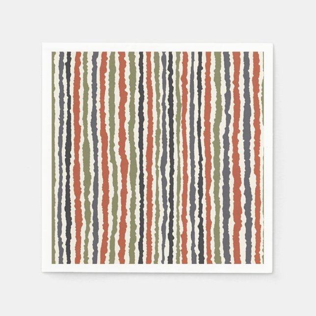 En Papier serviette rayée (Devant)