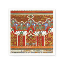 serviette rouge marocaine