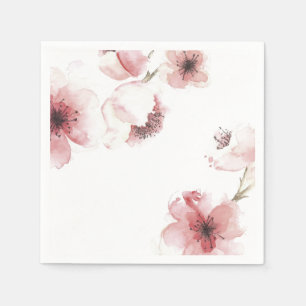 En Papier Serviette simple pourtant élégante des fleurs de