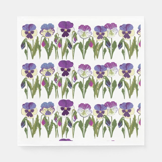 En Papier Serviette Viola (Devant)