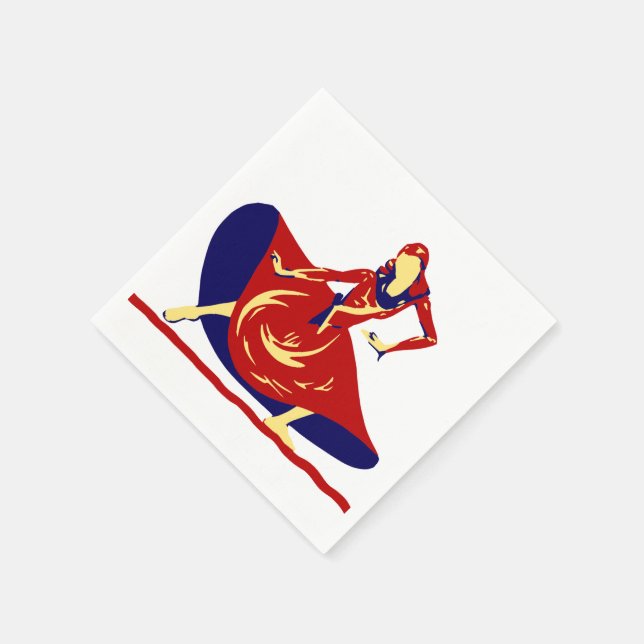 En Papier Serviettes de la soirée dansante (Coin)