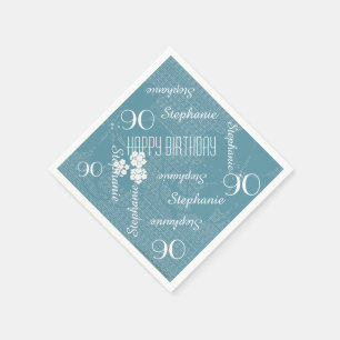 En Papier Serviettes de papier, quatre-vingt-dixième fête