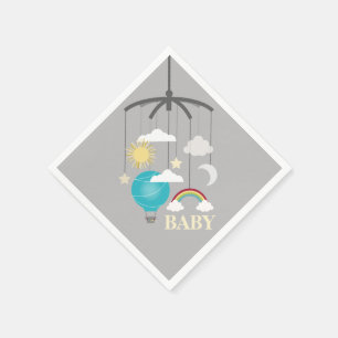 En Papier Serviettes modernes chaudes de baby shower de