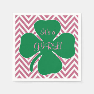En Papier Serviettes orientées irlandaises de baby shower d