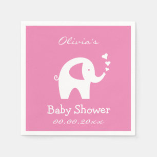 En Papier Serviettes personnalisées pour baby shower avec él
