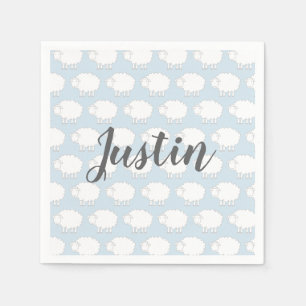 En Papier Serviettes personnalisées pour fête de baby shower