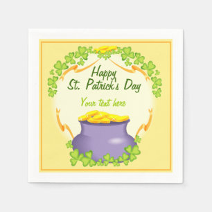 En Papier Serviettes Pot d'Or Irlandais