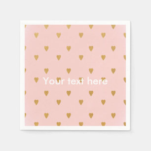 En Papier Serviettes pour fête d'anniversaire avec coeurs do
