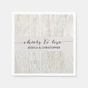 En Papier Serviettes Rustique Chic Gold