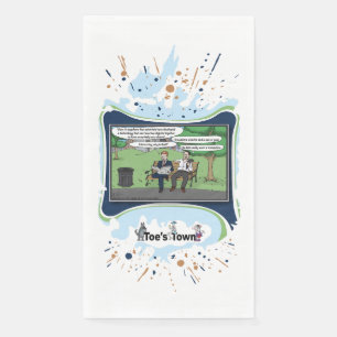En Papier Trampoline   Serviette pour invité de la Fête des 