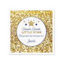 Twinkle scintiller petite étoile serviettes marine