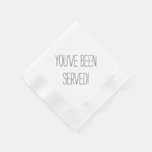En Papier Vous avez reçu des serviettes personnalisées