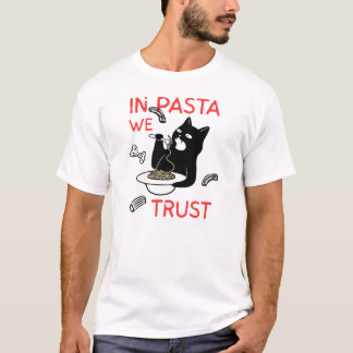 En Pâtes Nous Croire – T-Shirt Drôle pour Amateur 