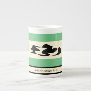 En Porcelaine Bone China, Heth-Art-Studio LLC café ou tasse de t