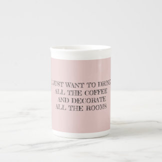 En Porcelaine Buvez toute la tasse de café