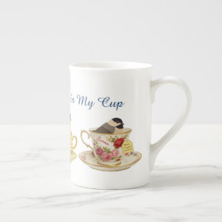 En Porcelaine Conception de tasse à thé pour ornithologue L'obse