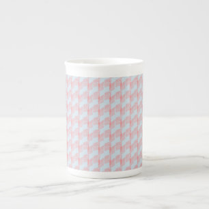 En Porcelaine Conception moderne à vague bleue et rose tasse à c