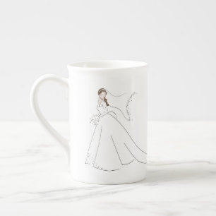 En Porcelaine Duchesse de tasse royale de mariage de Cambridge