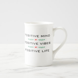 EN PORCELAINE ESPRIT POSITIF, VIBRAPHONE POSITIF, TASSE POSITIVE