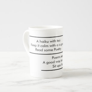 En Porcelaine La tasse de Haiku