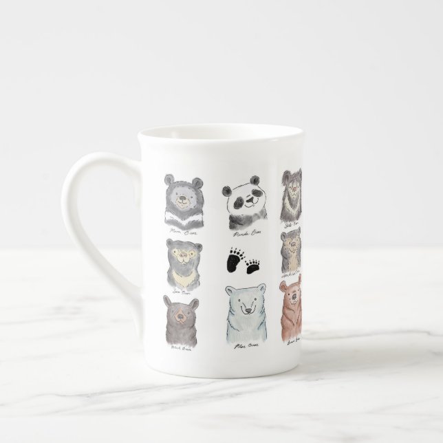En Porcelaine Ours de la tasse du monde (Gauche)