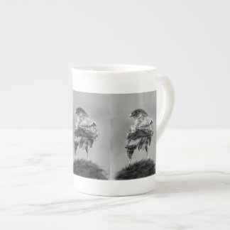 En Porcelaine Tasse à café Faucon