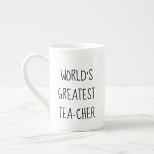 En Porcelaine Tasse à thé mignonne pour les enseignants les plus