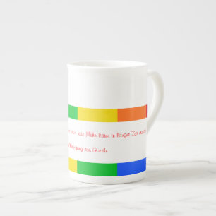En Porcelaine Tasse Arc-en-ciel