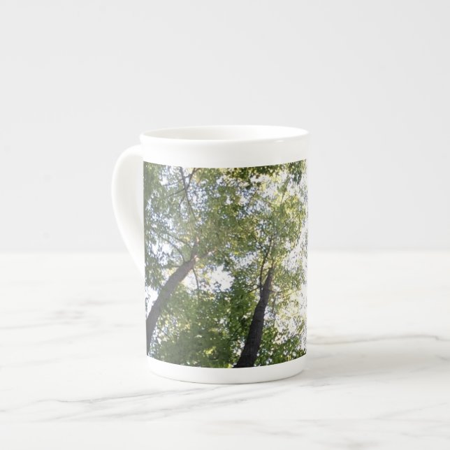 En Porcelaine Tasse de café d'arbre (Devant gauche)
