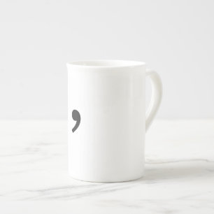 En Porcelaine Tasse de café de virgule d'Oxford