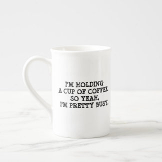 EN PORCELAINE TASSE DE CAFÉ DRÔLE