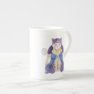 En Porcelaine Tasse de la Chine de chat de tigre